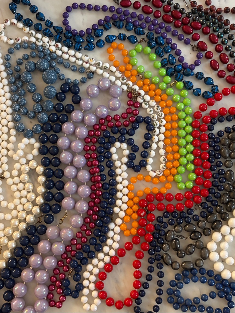 Assorted Vintage Beaded Necklace Lot
